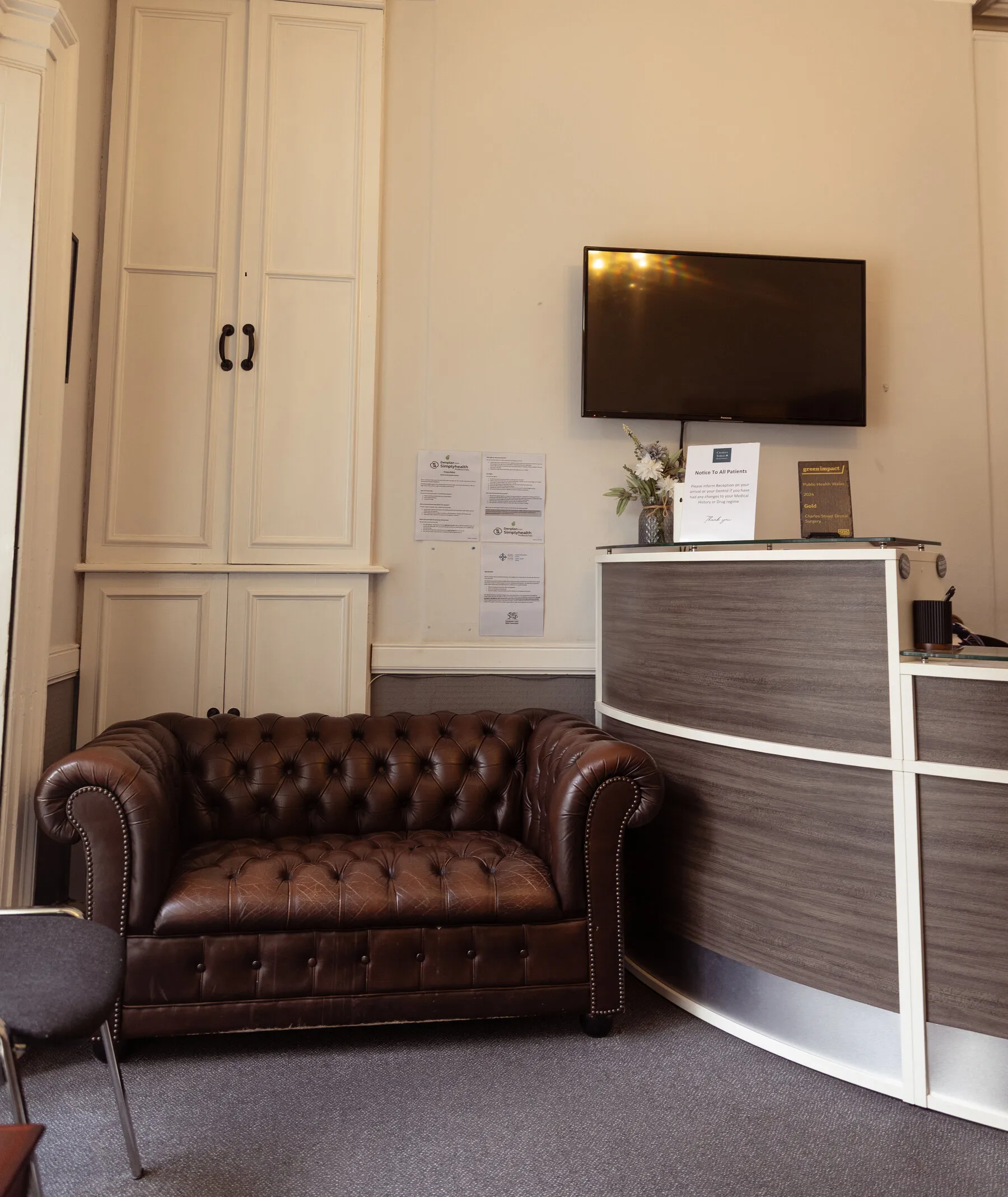 Charles Street Dental Surgery reception