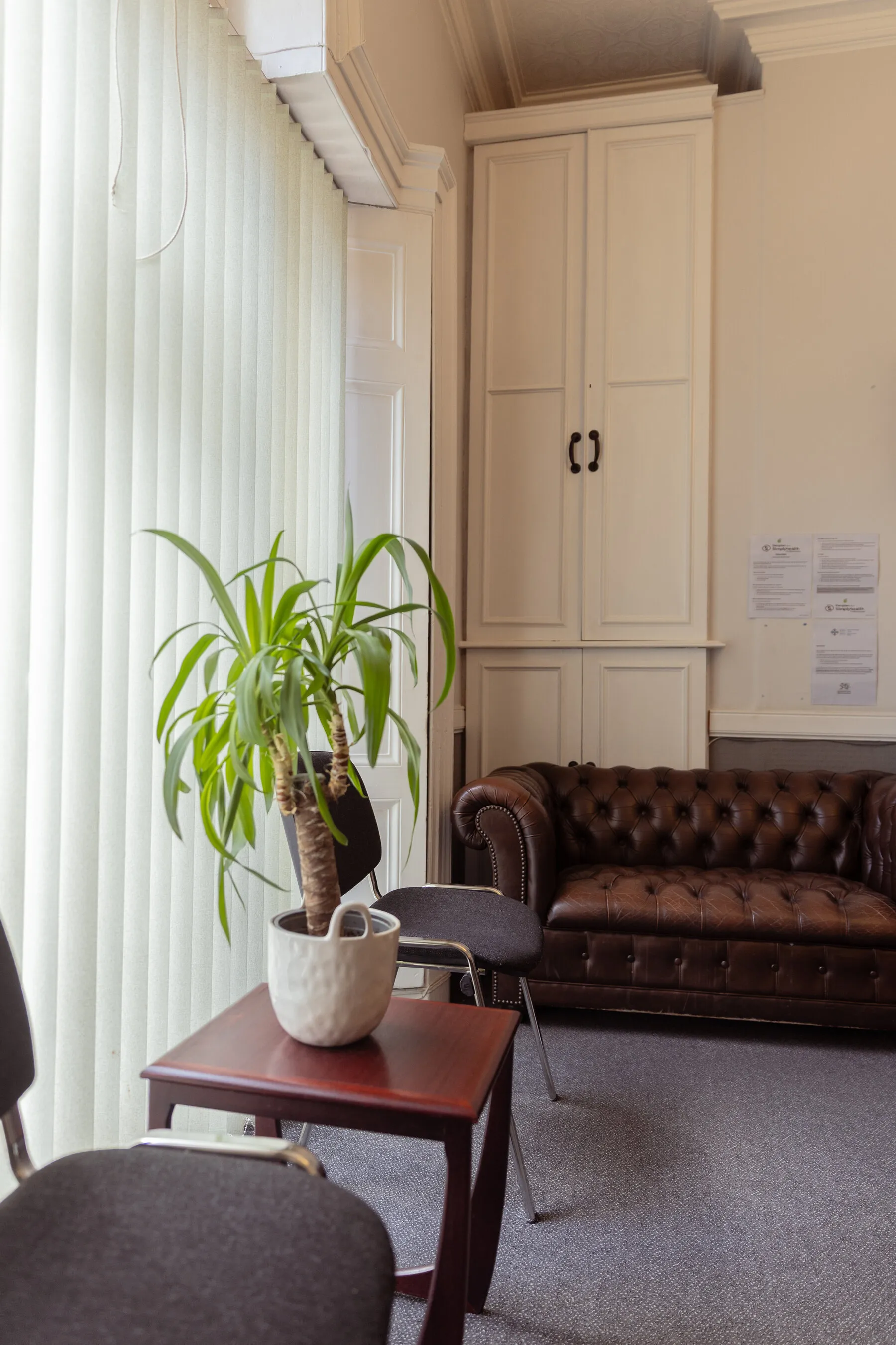 Waiting area at Charles Street Dental Surgery